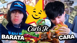 HAMBURGUESA CARA VS BARATA CARLS JR [upl. by Leirej]