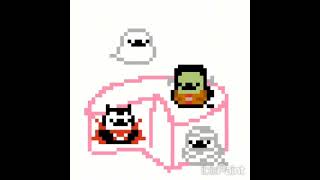 クロスステッチ図案、はろうぃんエナガさんができるまで クロスステッチ pixelart [upl. by Trudnak]