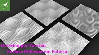 【Grasshopper Tutorial】Surface Deformation Pattern [upl. by Grobe]