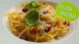 Spaghetti Carbonara 🍝 OriginalRezept 🇮🇹 [upl. by Anwahsiek]