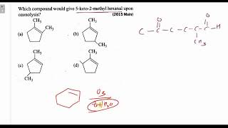 Which compound would give 5keto2methyl hexanal upon ozonolysis [upl. by Nytsirhc]