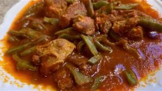 Costillas de puerco en salsa roja con nopales Muy ricas [upl. by Rehpotisrhc268]