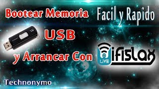 Como Bootear Wifislax Os y Arrancar Desde una Memoria Usb Facil y Rapido [upl. by Hasseman]