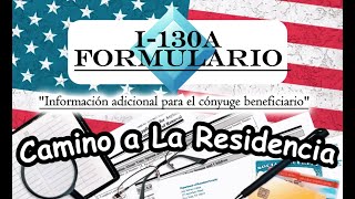 Como llenar correctamente el FORMULARIO I130A para USCIS TUTORIAL 2024 [upl. by Edlyn]