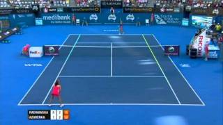 A Radwanska v V Azarenka Highlights Womens Singles Semi Final Sydney International 2012 [upl. by Navonoj]