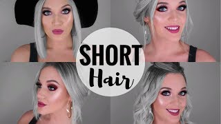 HAIRSTYLES FOR SHORT HAIR [upl. by Nahtnamas]