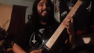 quotBlack Metal Guitar Lessonquot Warm Up Riff with quartereightsixteenth notes FREE TABS IN Description [upl. by Ecirtac]