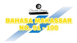 Bahasa Makassar No 91  100 [upl. by Noivax]