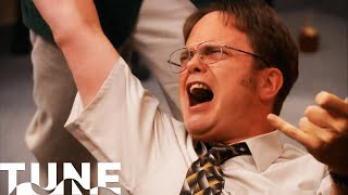 Dwight Goes Crazy for Christmas ft Savatage  The Office US  TUNE [upl. by Ecirtnom]