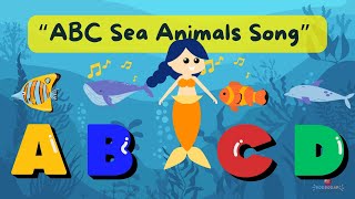 ABC Sea Animals Song for Kids  Learn A to Z Alphabet with Ocean Life  BooBooABC [upl. by Tiedeman218]