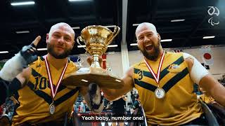 Wheelchair Rugby Australian Steelers Are World Wheelchair Rugby Champions [upl. by Englis]