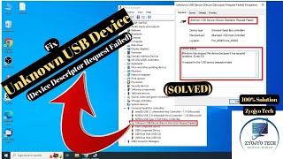 Unknown USB Device Device Descriptor Request Failed SOLVED [upl. by Fay677]