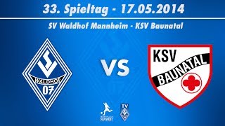 SV Waldhof Mannheim 07 vs KSV Baunatal 33 Spieltag 1314 [upl. by Jenica]