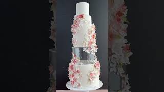 Learn how to make wafer paper flowers for modern wedding cakes at FloreaCakescom [upl. by Eellehs]