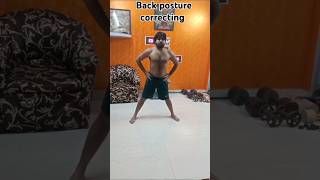 Back posture correcting exercise stylishlucksay fitness trending viralshorts [upl. by Vinia996]