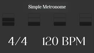 Metronome  120 BPM [upl. by Pincus454]