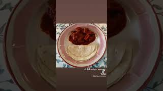 Carne en salsa de jitomate y guajillo🙏👍 food veanlohastaelfinal [upl. by Einehpets669]