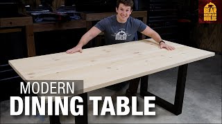 Super Simple Modern Dining Room Table [upl. by Naawaj]