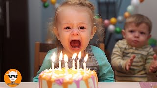 Funny Baby Crying in December Birthday  Funny Baby Videos  Just Funniest [upl. by Peirsen905]