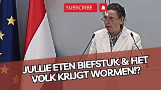 Wauw Marjolein Faber VERW0€ST de EU amp de KLIMAATlobby volledig Wormen amp INSECTEN [upl. by Lledniuq]