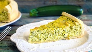 TORTA SALATA CON ZUCCHINE RICOTTA E PESTO  TORTA RUSTICA BUONA E FACILISSIMA DA FARE  PASTA BRISE [upl. by Pyle4]