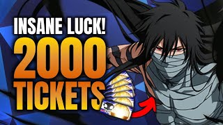 INSANE PULLS Bleach Brave Souls 2000 Ticket Summons [upl. by Neerhtak618]