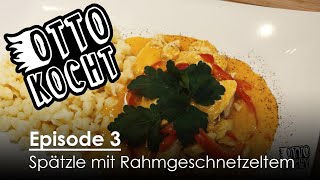 Rahmgeschnetzeltes nach Schweizer Art mit Spätzle [upl. by Enirahtak]