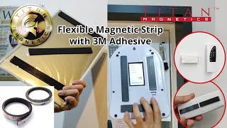 Titan Magnetics Flexible Magnetic Strips with 3M Adhesive [upl. by Fihsak]