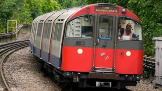 London Underground 1973 Stock Piccadilly Line Train Arrives At Osterley Happy Tube Driver Waving [upl. by Romola]