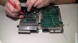 NES101 Nintendo  garbled video after bad av mod  3 traces repaired [upl. by Maritsa]