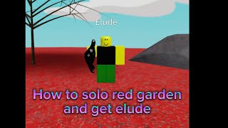 How to solo red garden and get elude in slap battles tower defense [upl. by Ha]