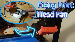 Fixing Print Head Fan on IR3 V1 Belt Printer [upl. by Einhorn]