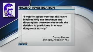 Students disciplined in Anderson HS hazing incident [upl. by Urbanna]