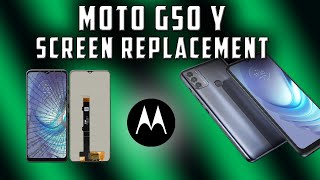 Motorola G50 Original Screen Replacement Tutorial  Wymiana wyświetlacza [upl. by Goldshell246]