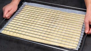 I make 100 per minute Puff pastry appetizer using the oven grill [upl. by Larret75]