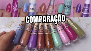 COMPARAÇÃO ESMALTES IMPALA ANA CASTELA Com várias marcas [upl. by Maddie]