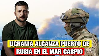 DRONES ucranianos alcanzan BASE RUSA en el Mar Caspio Ucrania vs Rusia amp Putin más preocupado [upl. by Deelaw982]