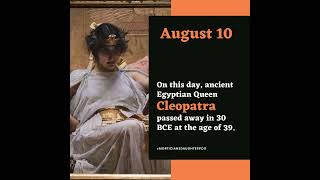 On this Date Cleopatra history [upl. by Eendys713]