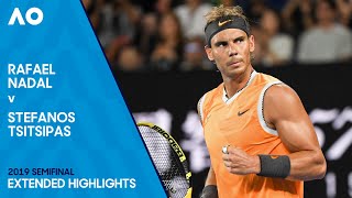 Rafael Nadal v Stefanos Tsitsipas Extended Highlights  Australian Open 2019 Semifinal [upl. by Sievert]