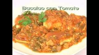 Receta de bacalao con tomate Cocina andaluza saludable [upl. by Gilberto]