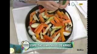 Pastel de arroz y vegetales al horno [upl. by Atikehs]