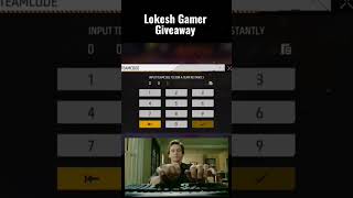 LOKESHGAMER Teamcode Giveaway 😎😱😱 shortvideo teamcodegiveaway [upl. by Ahserkal]