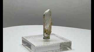 Clear Danburite crystal with natural termination 2 [upl. by Bogart]