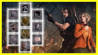 RE4 Remakes Rarest Achievements [upl. by Ahsinam468]