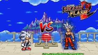 SSF2 Mods MUI Sonic vs MUI Goku [upl. by Herb122]