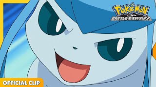 Piplup vs Glaceon  Pokémon DP Battle Dimension  Official Clip [upl. by Ingmar37]