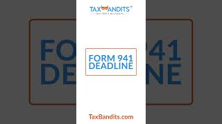 The Form 941 Deadline Is Today [upl. by Otreblon]