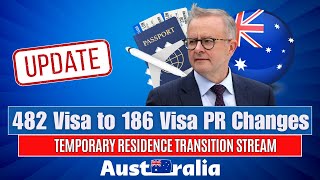 IMPORTANT 482 Visa to 186 Visa PR Changes  Temporary Residence Transition Stream  Australia PR [upl. by Annais]