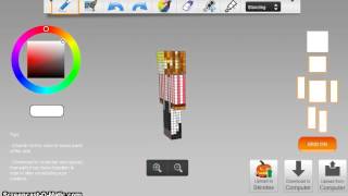 Minecraft EarthBound skins  How to make Porky Using The Skindex [upl. by Llerdnam19]