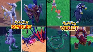 TODOS LOS LEGENDARIOS de POKEMON ESCARLATA y PURPURA amp MOVIMIENTOS ESPECIALES [upl. by Kelwen]